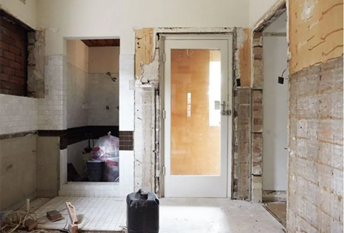 Before: Entrance hall — complete renovation